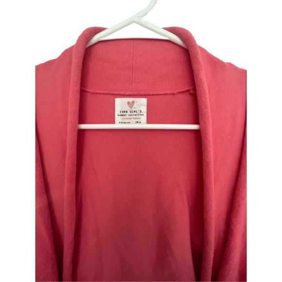 Zara Girls Knitwear basics Open Draped cardigan, Size 9-10 - Picture 4 of 6